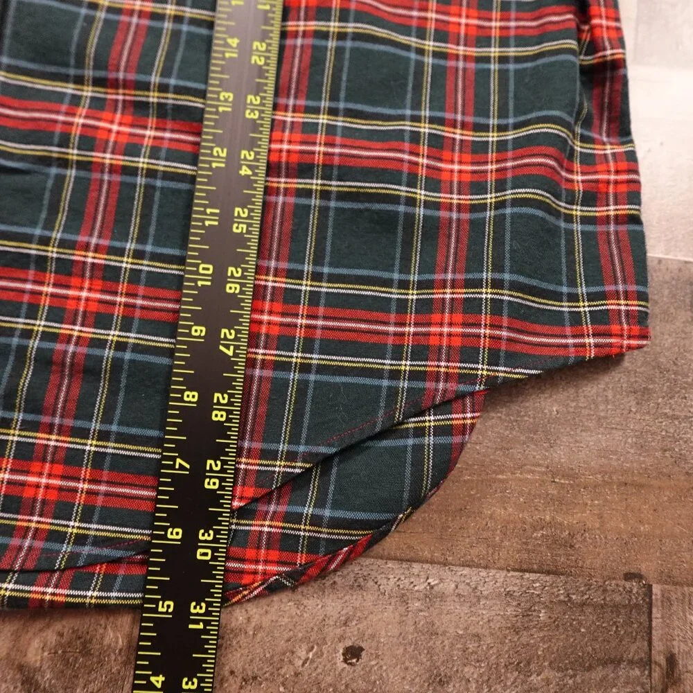 Ralph Lauren Holiday Plaid Button-Down Shirt Men’s Large Small Pony‎